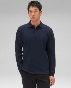 Athletic Pique Academy Long Sleeve Polo