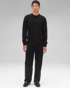 Cotton Slub Laurel Crewneck