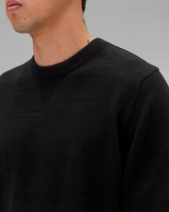 Cotton Slub Laurel Crewneck