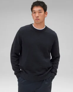 Cotton Slub Laurel Crewneck