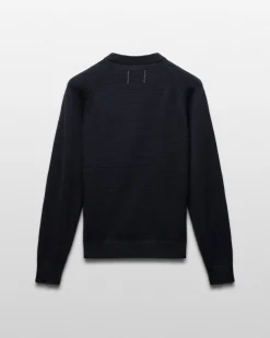 Cotton Slub Laurel Crewneck