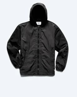 Crinkle Nylon Match Hooded Jacket