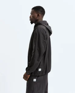 Crinkle Nylon Match Hooded Jacket