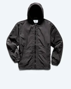 Crinkle Nylon Match Hooded Jacket