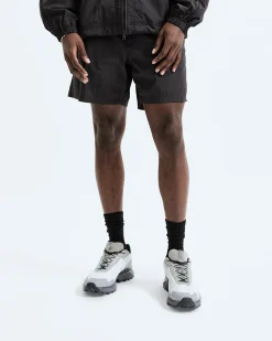 Crinkle Nylon Match Short 6"