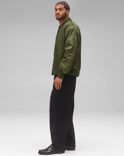 Econyl Satin Nylon Stadium Jacket