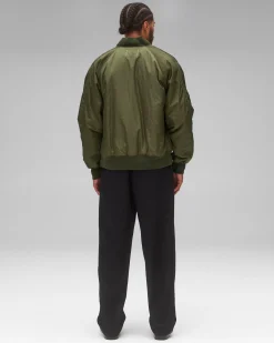 Econyl Satin Nylon Stadium Jacket