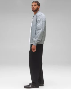 Econyl Satin Nylon Stadium Jacket