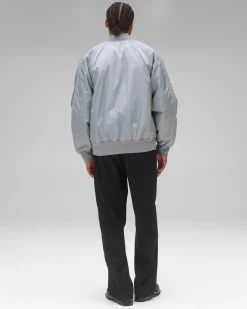 Econyl Satin Nylon Stadium Jacket