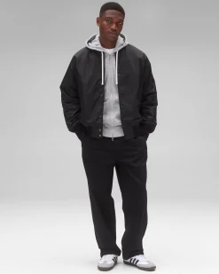 Econyl Satin Nylon Stadium Jacket