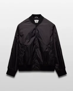 Econyl Satin Nylon Stadium Jacket