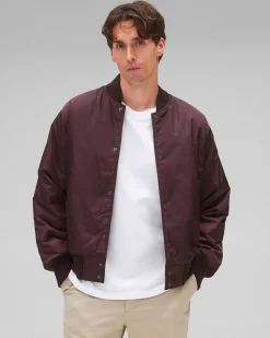 Econyl Satin Nylon Stadium Jacket
