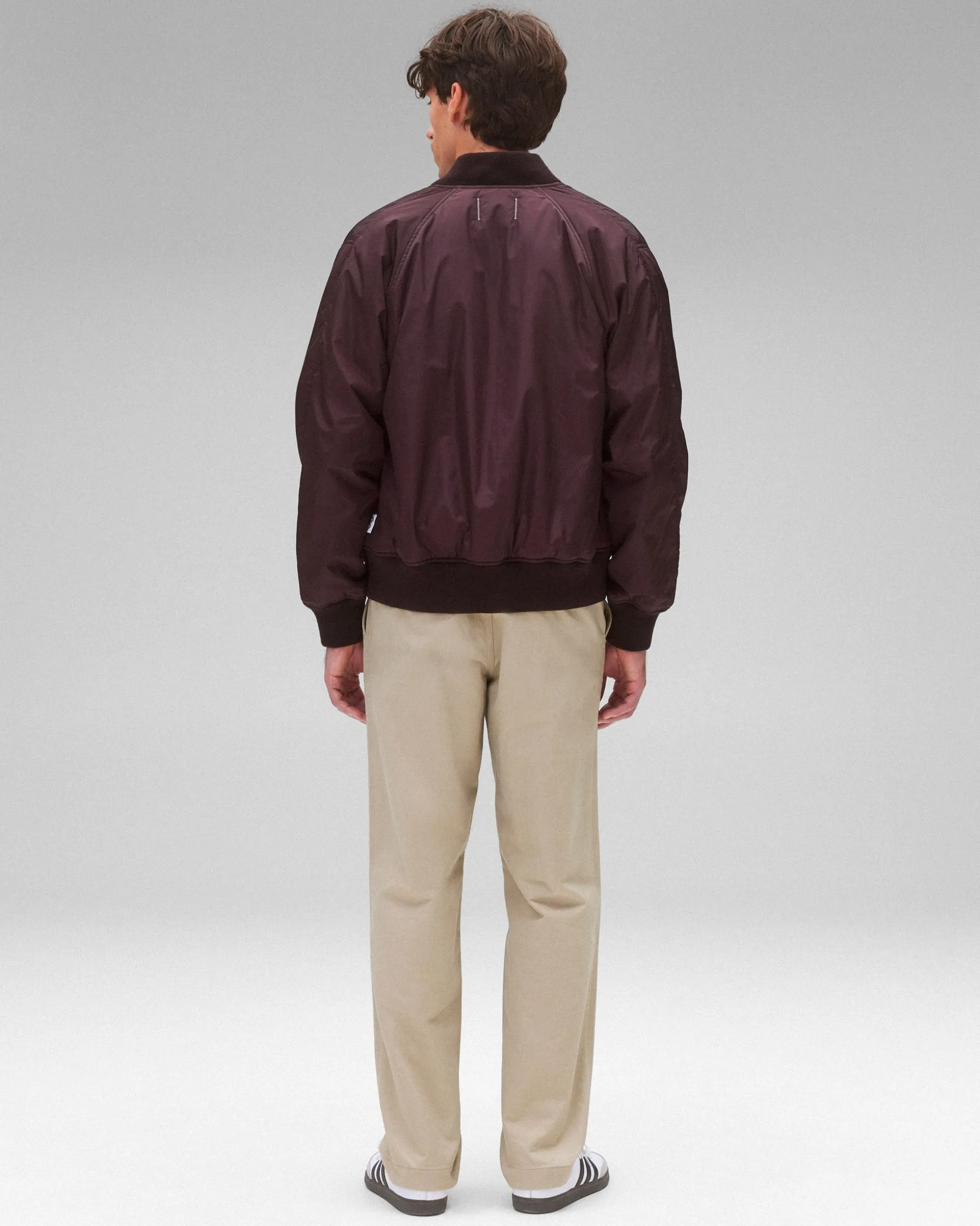 Econyl Satin Nylon Stadium Jacket