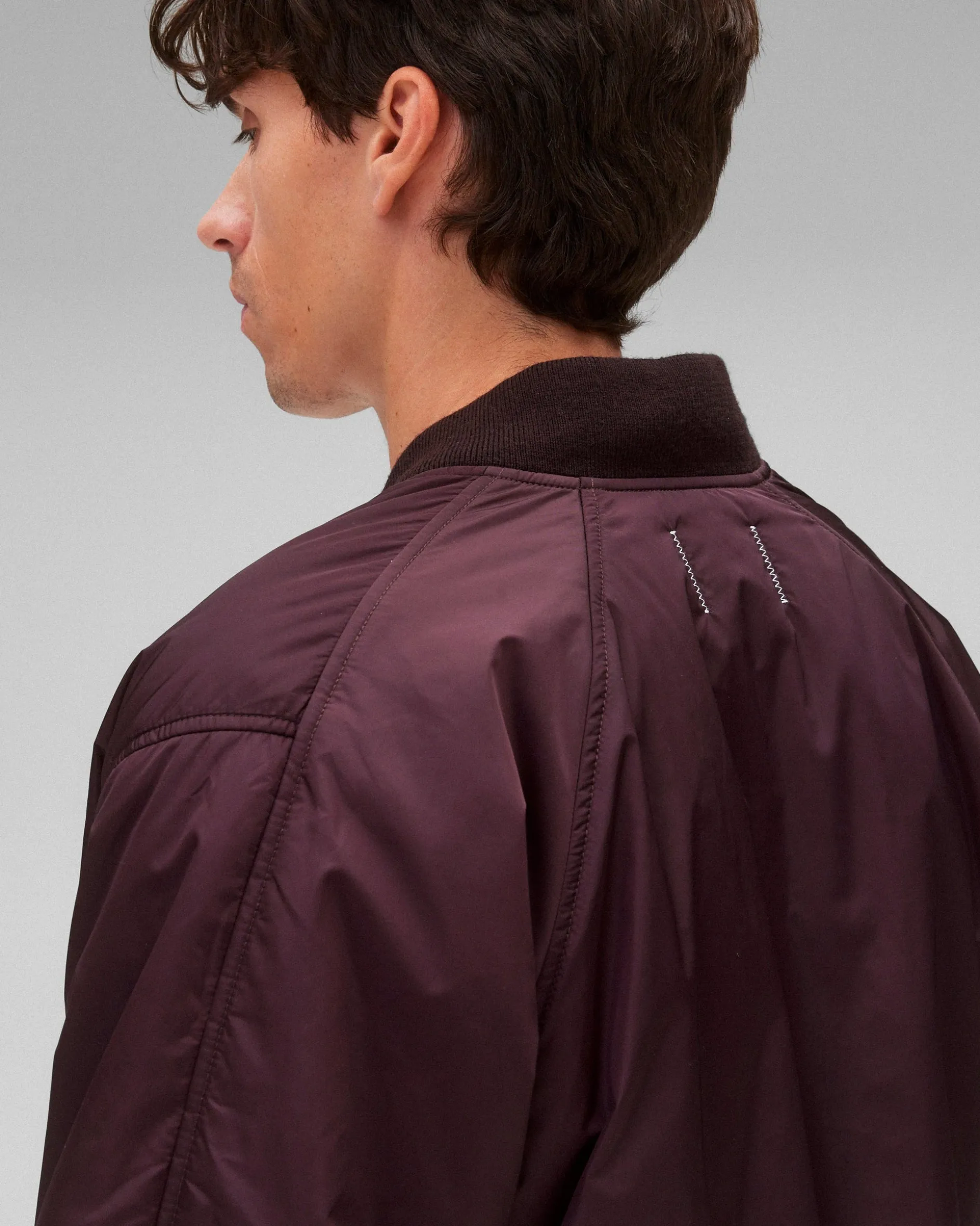 Econyl Satin Nylon Stadium Jacket