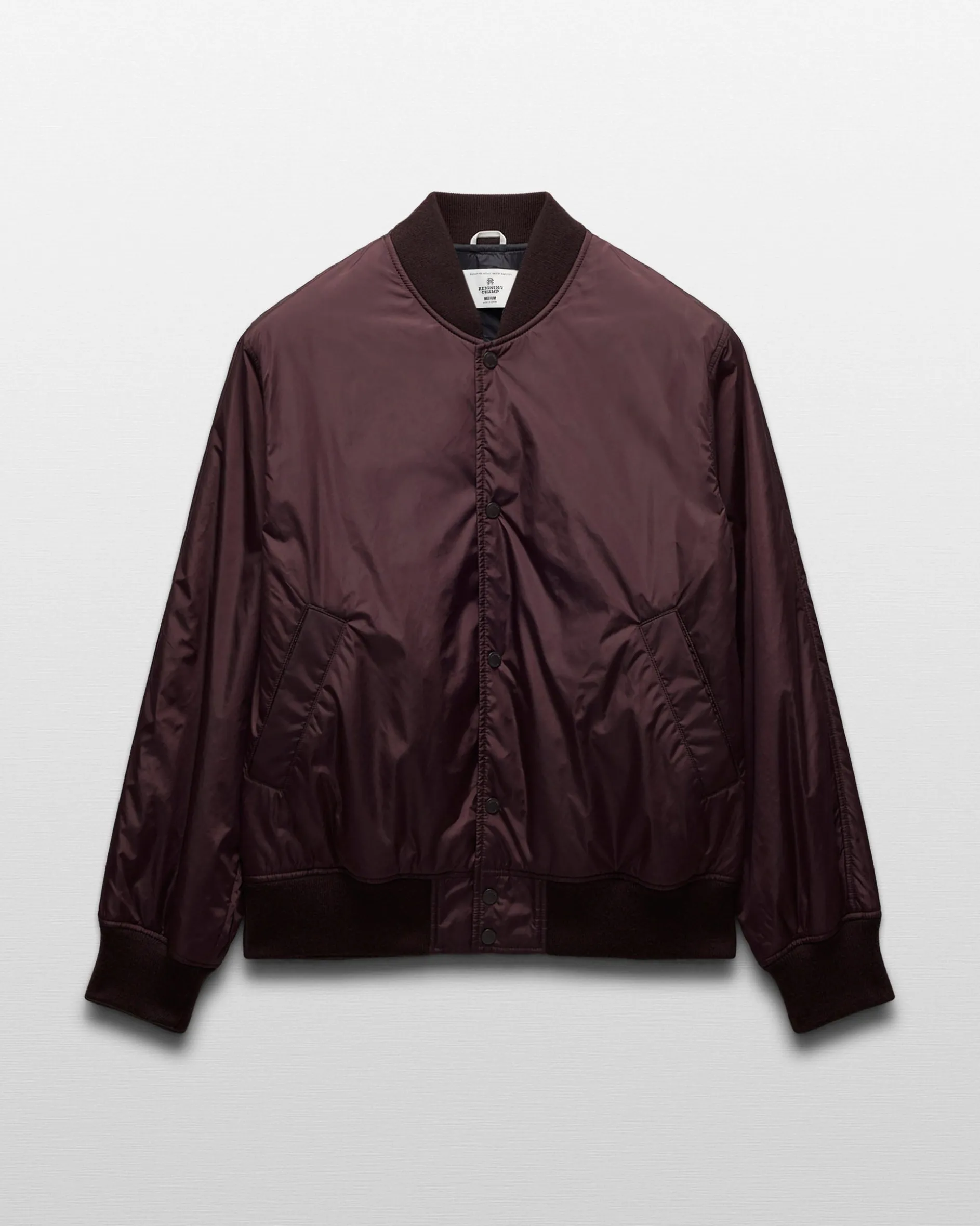 Econyl Satin Nylon Stadium Jacket