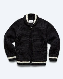 Handknit Varsity Sweater