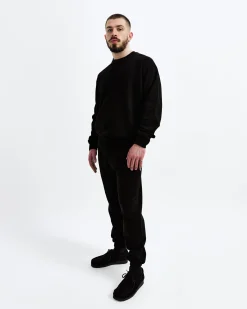 Kyoto Black Cuffed Sweatpant