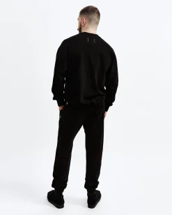 Kyoto Black Cuffed Sweatpant
