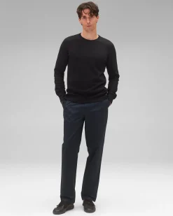 Lightweight Terry Slim Crewneck