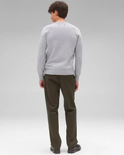 Lightweight Terry Slim Crewneck