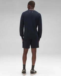 Lightweight Terry Slim Crewneck