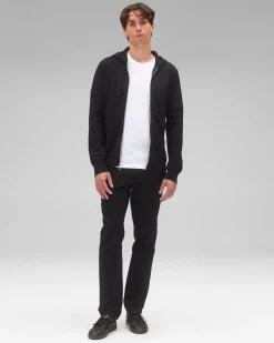 Lightweight Terry Slim Zip Hoodie