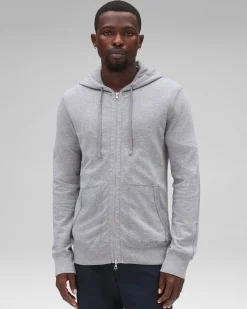Lightweight Terry Slim Zip Hoodie
