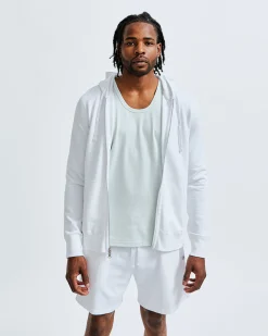 Lightweight Terry Slim Zip Hoodie