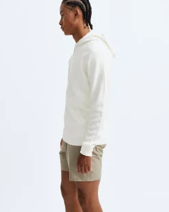 Lightweight Waffle Full Zip Hoodie
