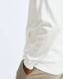 Lightweight Waffle Full Zip Hoodie