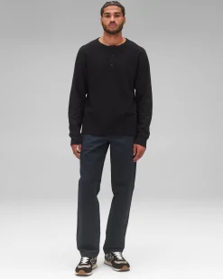 Lightweight Waffle Henley