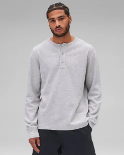 Lightweight Waffle Henley