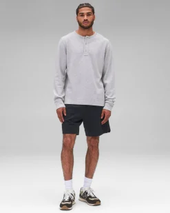 Lightweight Waffle Henley