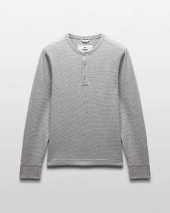 Lightweight Waffle Henley