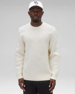 Merino Honeycomb Crewneck