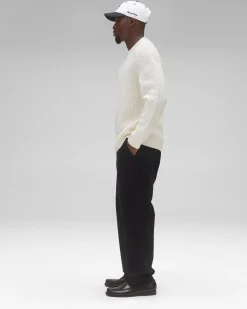 Merino Honeycomb Crewneck