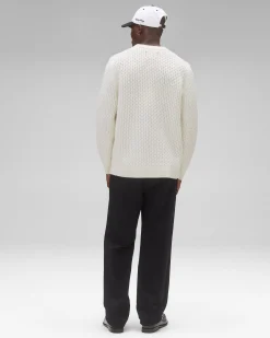 Merino Honeycomb Crewneck