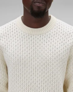 Merino Honeycomb Crewneck