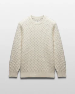 Merino Honeycomb Crewneck
