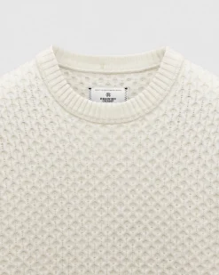 Merino Honeycomb Crewneck
