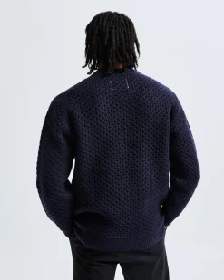 Merino Honeycomb Crewneck