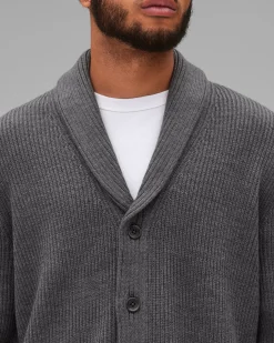 Merino Rib Vinnie Shawl Cardigan