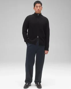 Merino Rib Vinnie Track Jacket