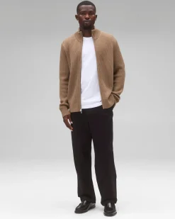Merino Rib Vinnie Track Jacket