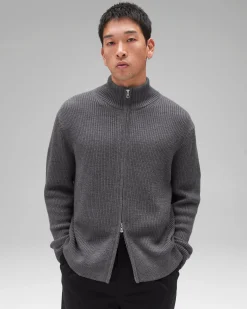 Merino Rib Vinnie Track Jacket