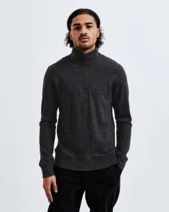 Merino Terry Half Zip