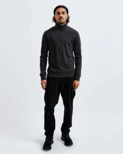 Merino Terry Half Zip