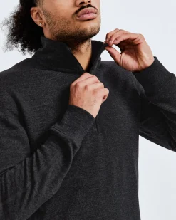 Merino Terry Half Zip