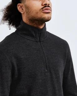 Merino Terry Half Zip