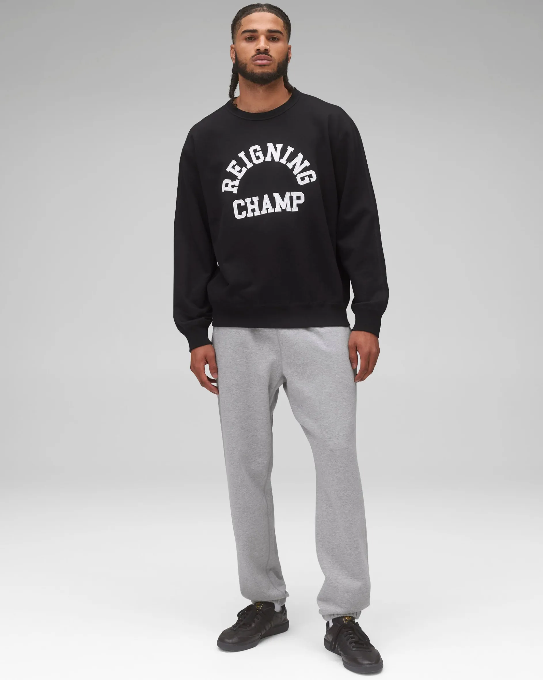 Midweight Terry Arch Logo Crewneck